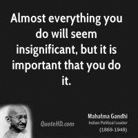 Insignificant quote