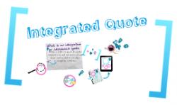 Integrated quote