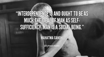 Interdependence quote #2