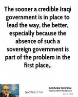 Iraqi Government quote #2