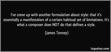 James Tenney's quote