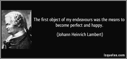 Johann Heinrich Lambert's quote