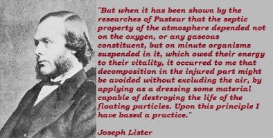 Joseph Lister's quote