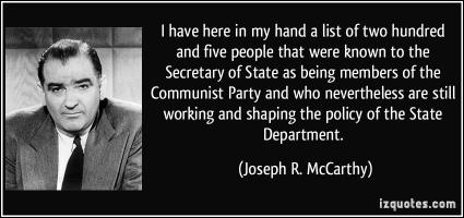 Joseph R. McCarthy's quote #1