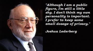 Joshua Lederberg's quote