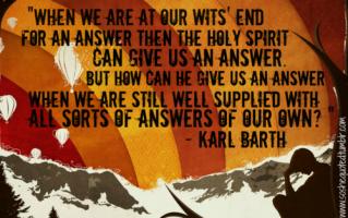 Karl Barth's quote