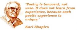 Karl Shapiro's quote #5