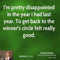 Karrie Webb's quote