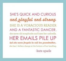 Kate Spade's quote