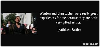 Kathleen Battle's quote