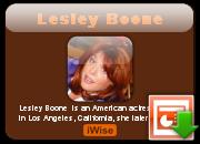 Lesley Boone's quote