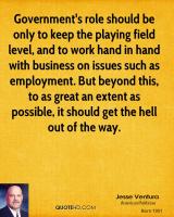 Level Playing Field quote #2