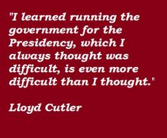Lloyd Cutler's quote #3