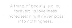 Loveliness quote #1