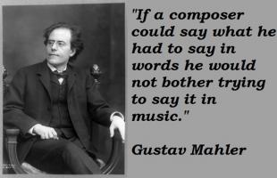 Mahler quote #2