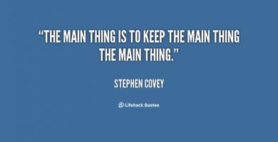 Main Thing quote #2