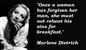 Marlene Dietrich's quote