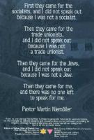 Martin Niemoller's quote #2