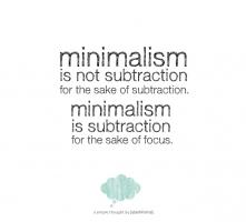 Minimalist quote #1