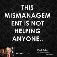 Mismanagement quote #2