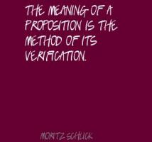 Moritz Schlick's quote #1