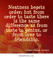 Neatness quote #2