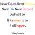 Never Expect quote #2