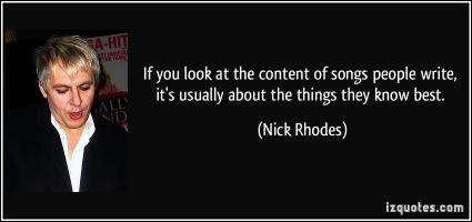 Nick Rhodes's quote