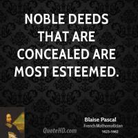 Noble Deeds quote