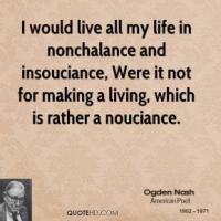 Nonchalance quote #1