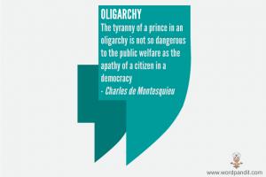 Oligarchy quote #1