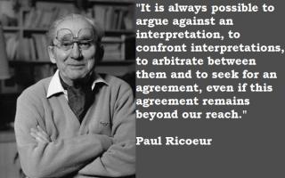 Paul Ricoeur's quote