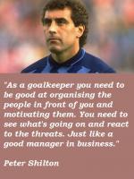 Peter Shilton's quote