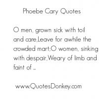 Phoebe Cary's quote #1