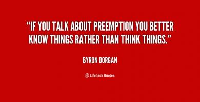 Preemption quote #1