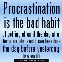 Procrastination quote #2