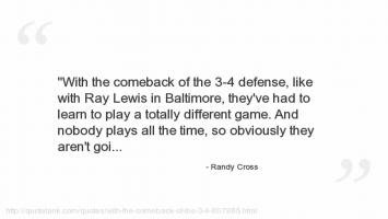 Randy Cross's quote