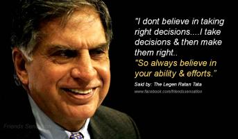 Ratan Tata's quote
