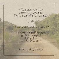 Raymond Carver's quote