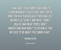 Richard Lester's quote