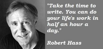 Robert Hass's quote