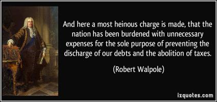 Robert Walpole's quote