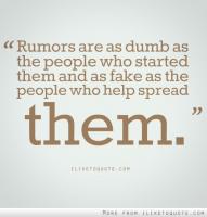 Rumour quote #1