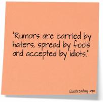 Rumour quote #1