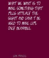 Sam Francis's quote