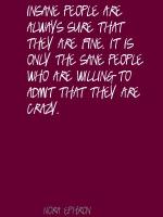 Sane People quote #2