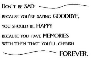 Saying Goodbye quote #2