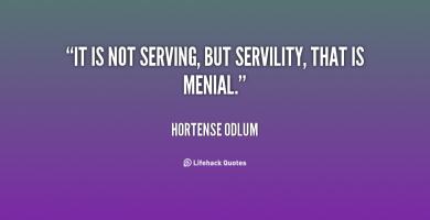 Servility quote #1