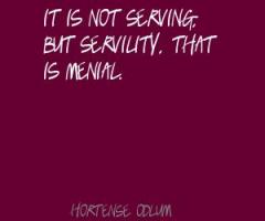 Servility quote #1