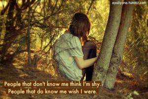 Shy People quote #2